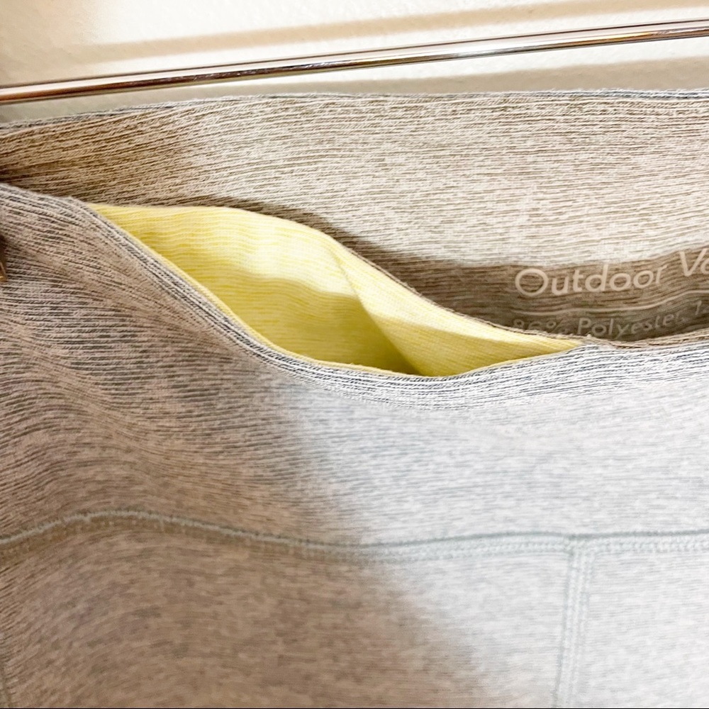 Outdoor Voices Yellow 7/8 Dipped Warm Up Leggings Medium Blue Gray - Picture 4 of 7